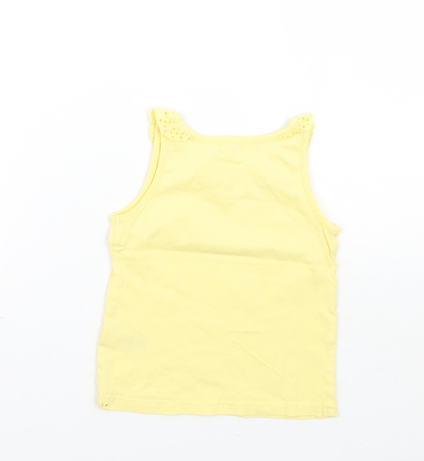 Nutmeg Girls Yellow   Basic Tank Size 12-18 Months