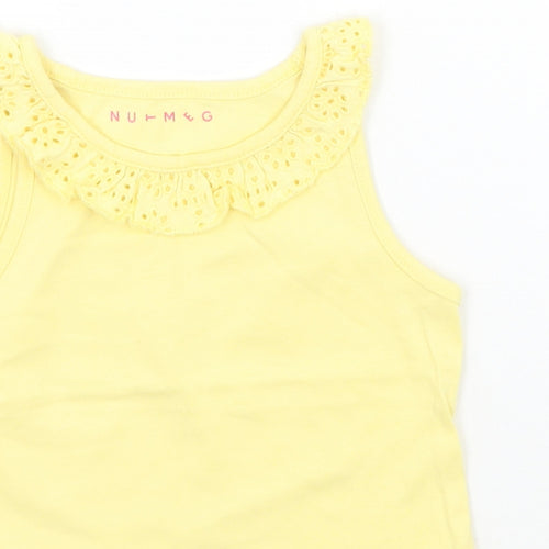 Nutmeg Girls Yellow   Basic Tank Size 12-18 Months