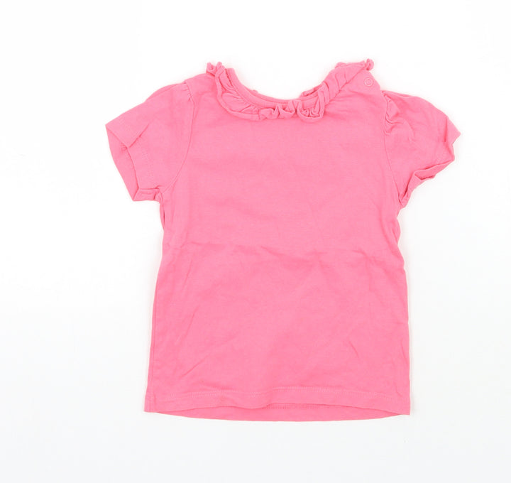 Nutmeg Girls Pink Basic T-Shirt Size 12 Months