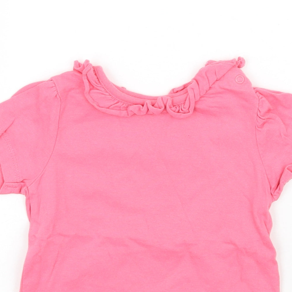 Nutmeg Girls Pink   Basic T-Shirt Size 12 Months