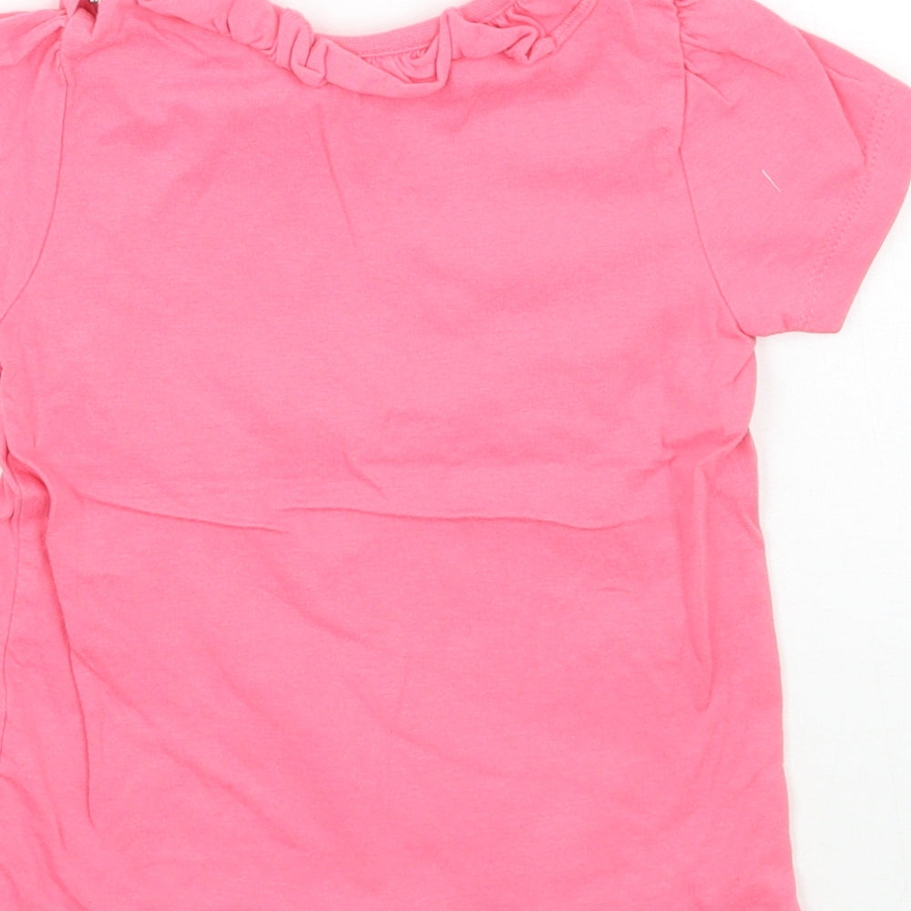 Nutmeg Girls Pink   Basic T-Shirt Size 12 Months