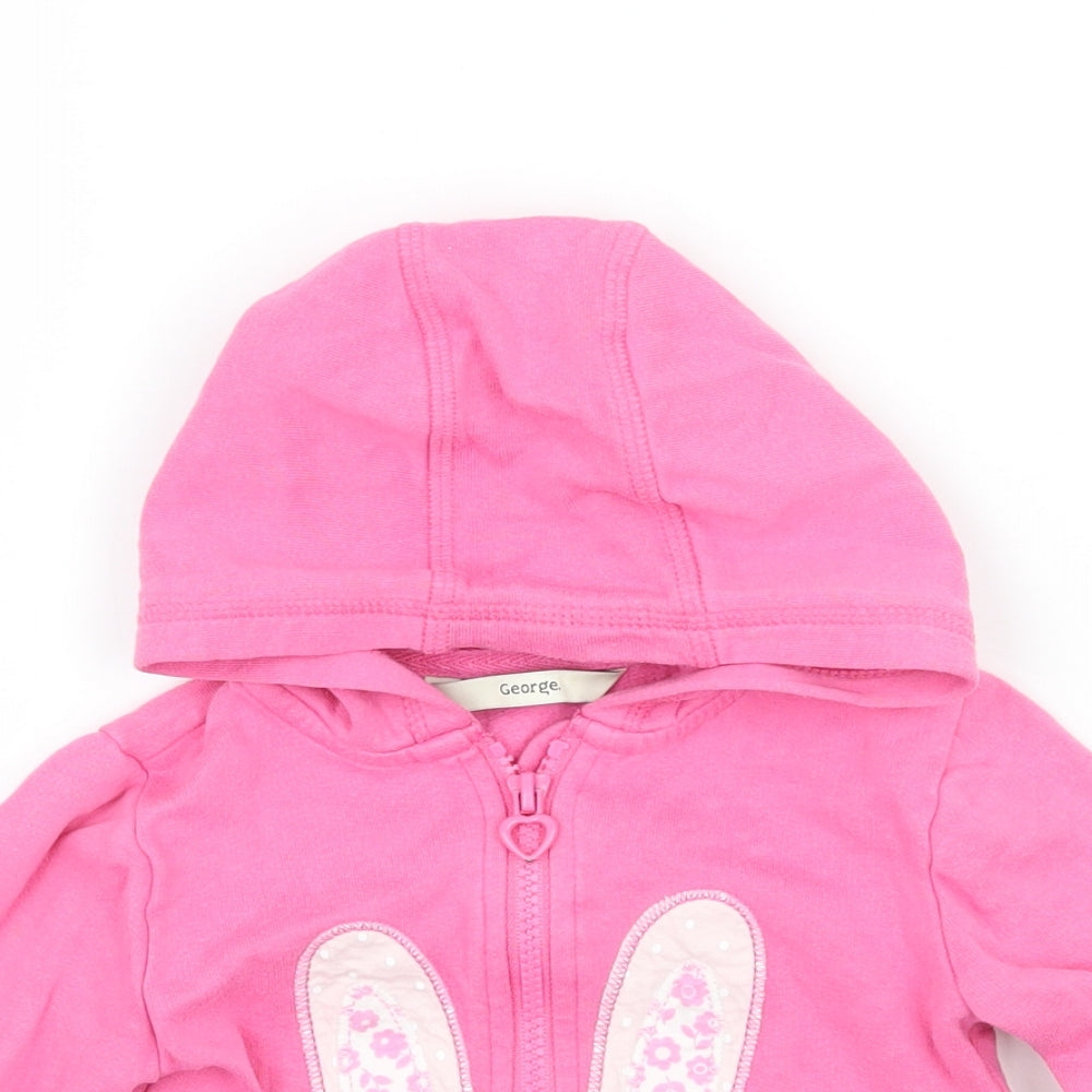 George Girls Pink   Jacket Coat Size 12-18 Months