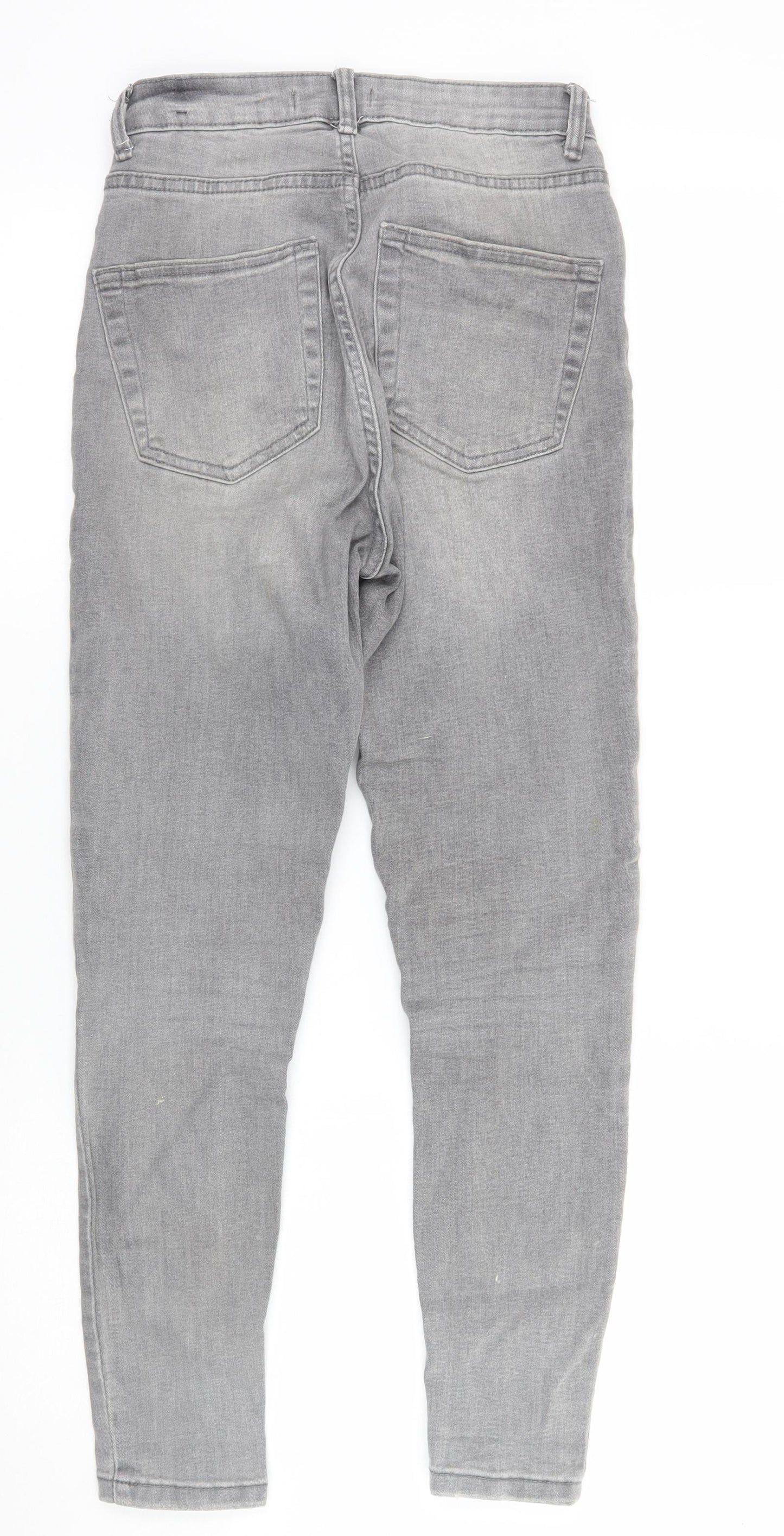 Denim & Co. Womens Grey   Skinny Jeans Size 8 L25 in