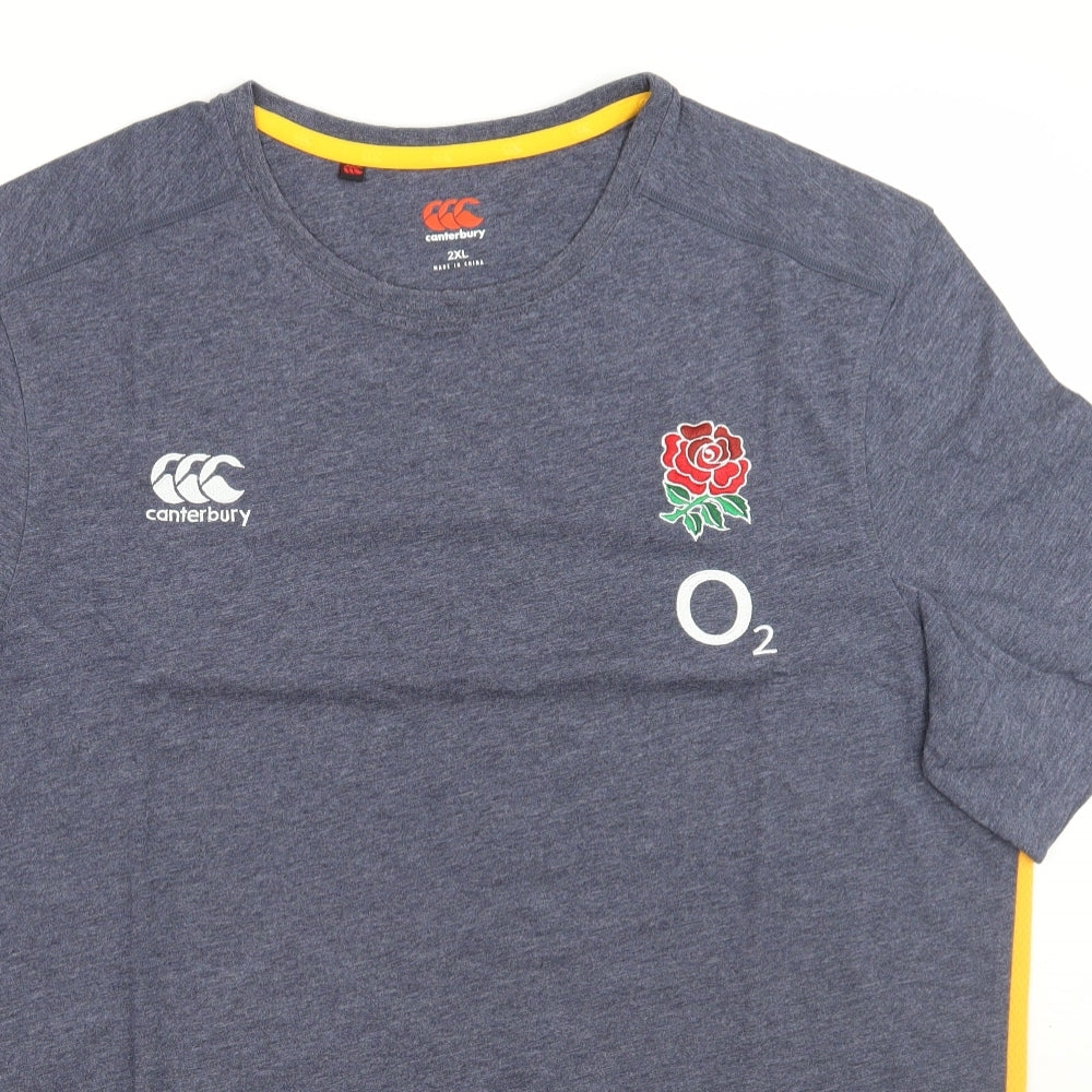 Canterbury Mens Blue    T-Shirt Size 2XL