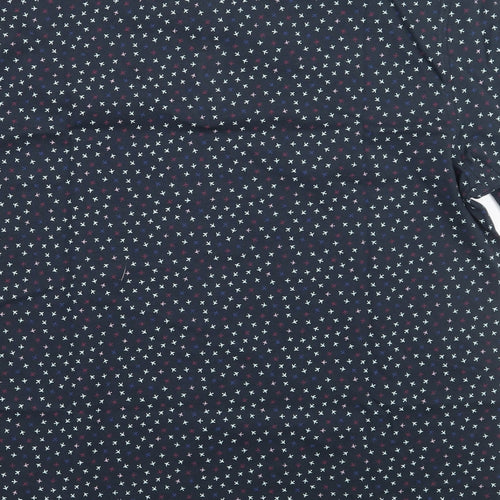 Penguin Mens Blue Geometric   T-Shirt Size XL