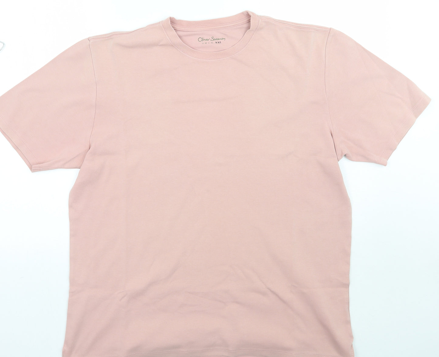 Oliver Sweeney Mens Pink    T-Shirt Size 2XL