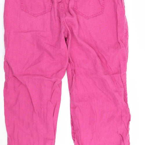 Marks and Spencer Womens Pink   Trousers  Size 16 L25 in