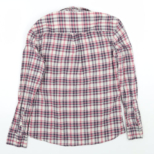NEXT Mens Pink Check   Button-Up Size M