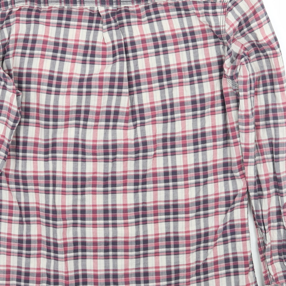 NEXT Mens Pink Check   Button-Up Size M