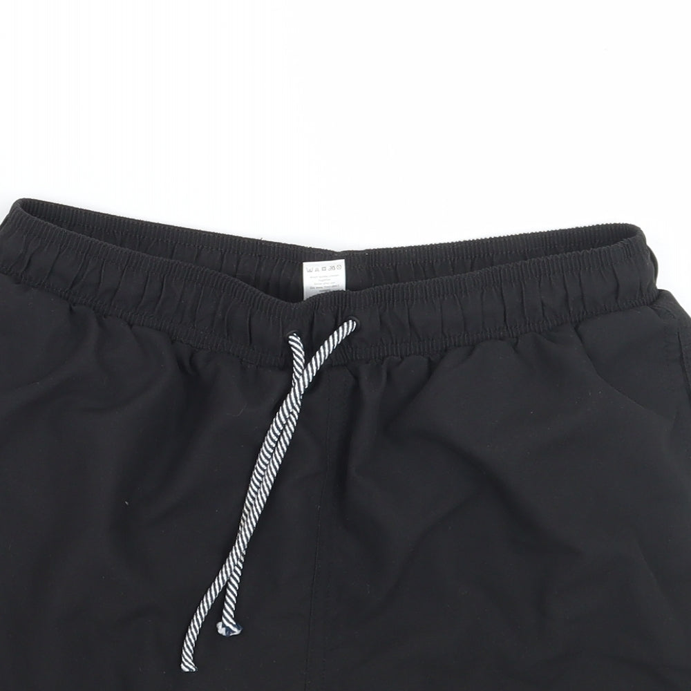 TU Mens Black   Bermuda Shorts Size S