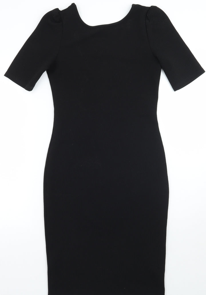Dorothy Perkins Womens Black A-Line Size 8