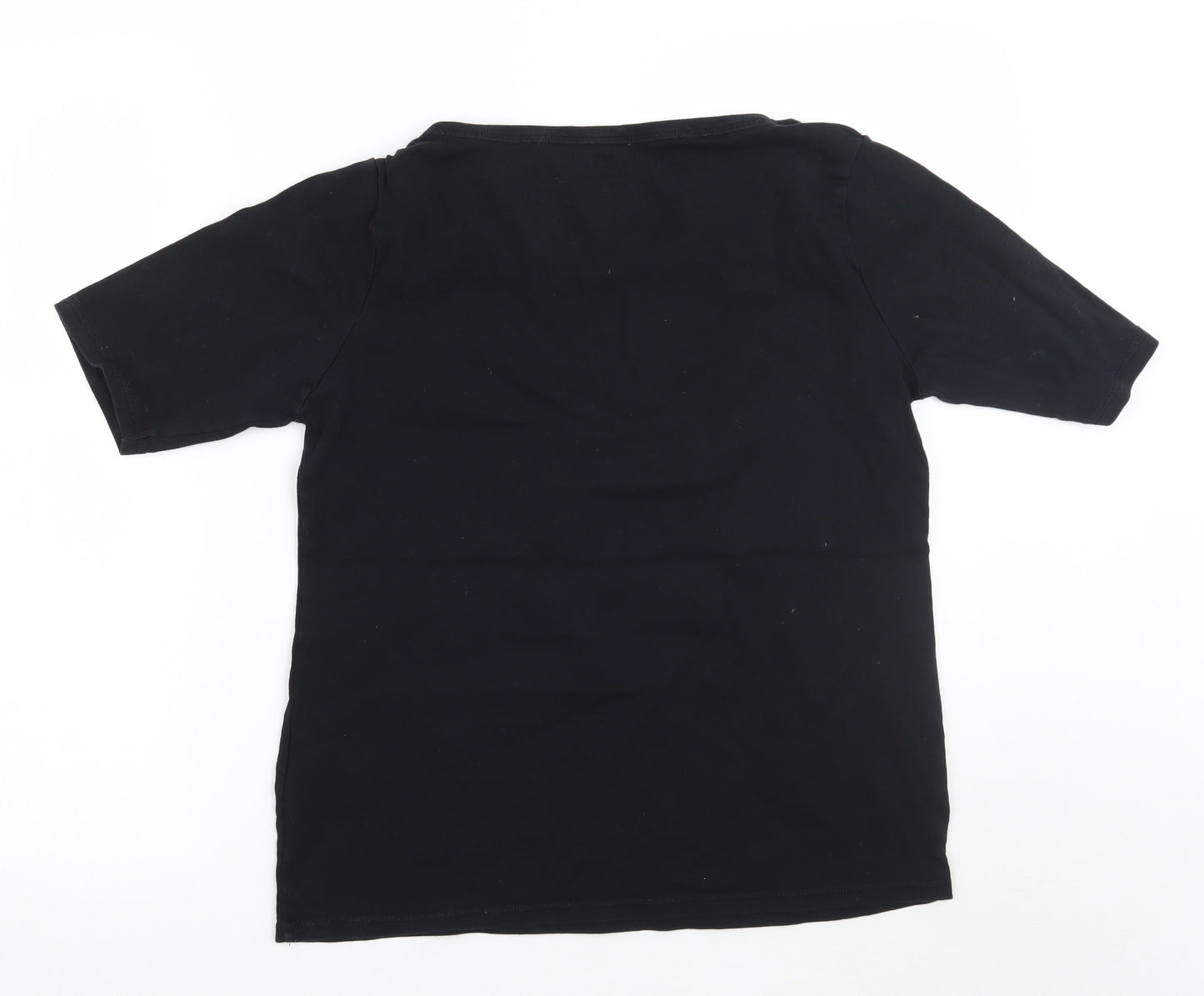 Marks and Spencer Womens Black   Basic T-Shirt Size 16