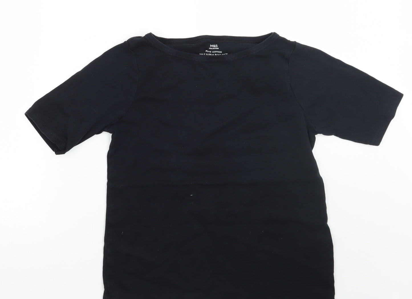 Marks and Spencer Womens Black   Basic T-Shirt Size 16