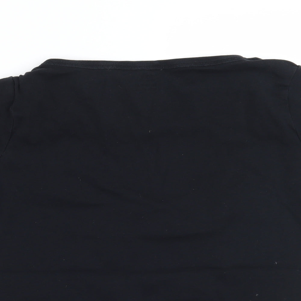 Marks and Spencer Womens Black   Basic T-Shirt Size 16