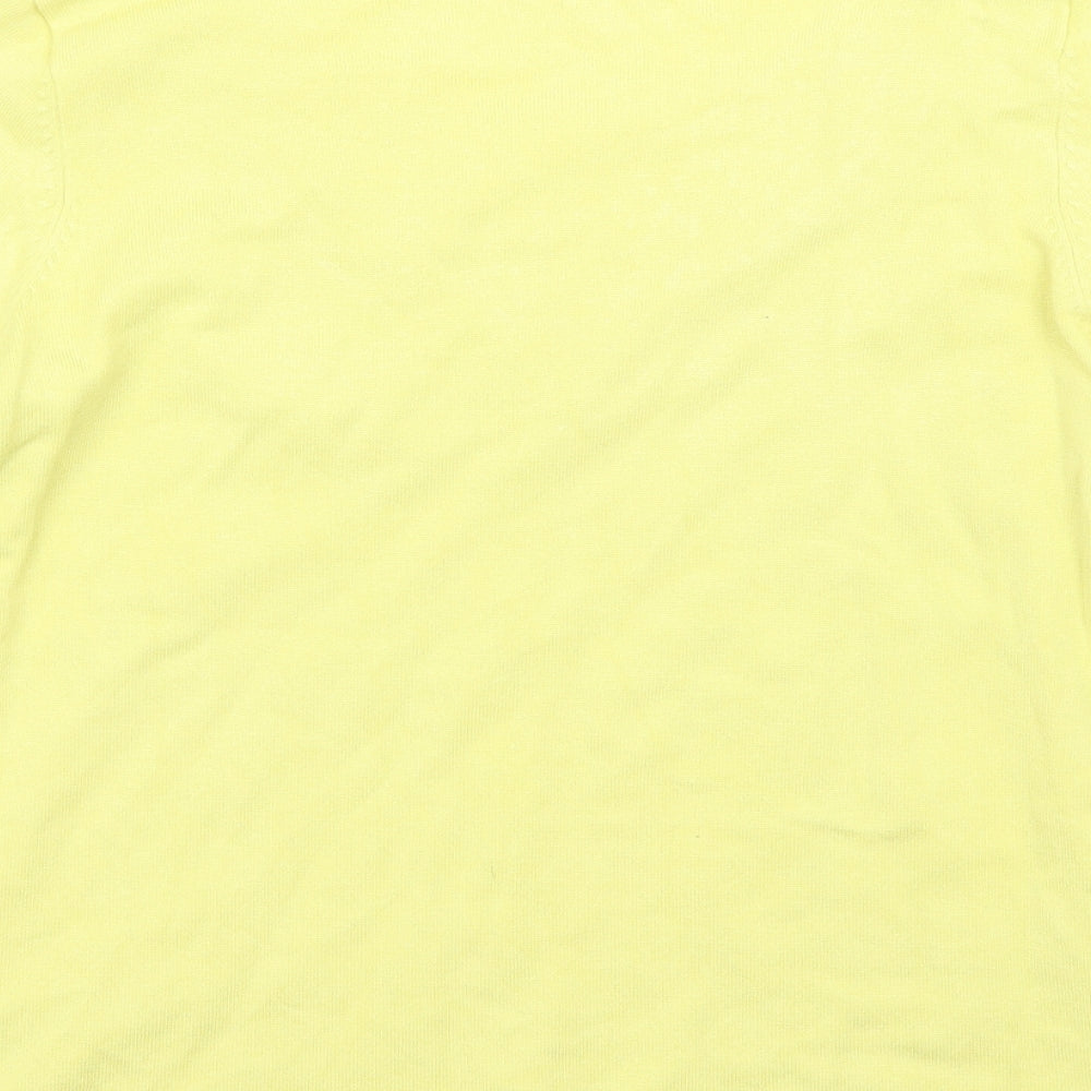 M&Co Womens Yellow   Pullover Jumper Size 14