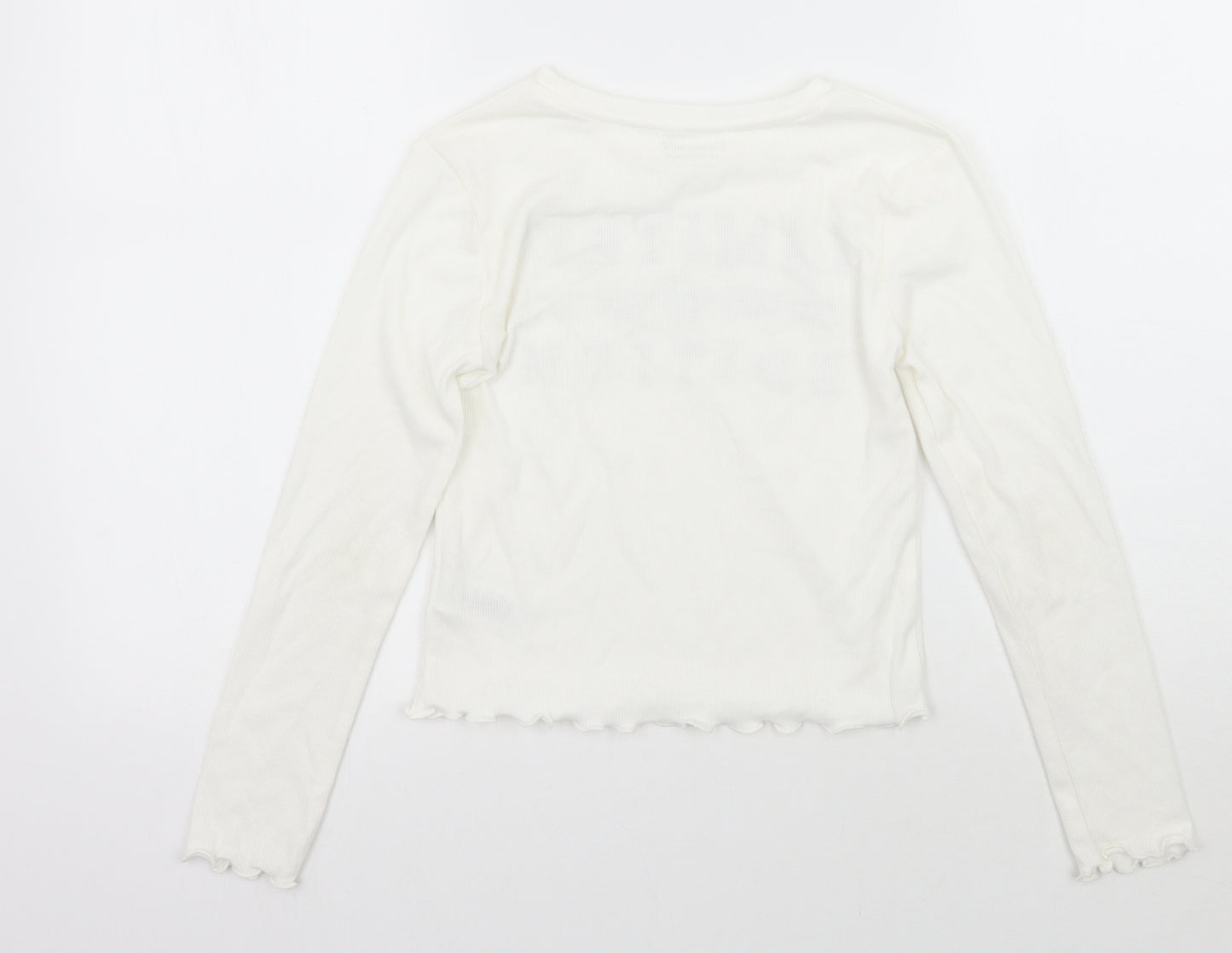 Primark Girls White   Basic T-Shirt Size 9-10 Years