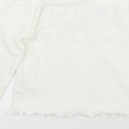 Primark Girls White   Basic T-Shirt Size 9-10 Years