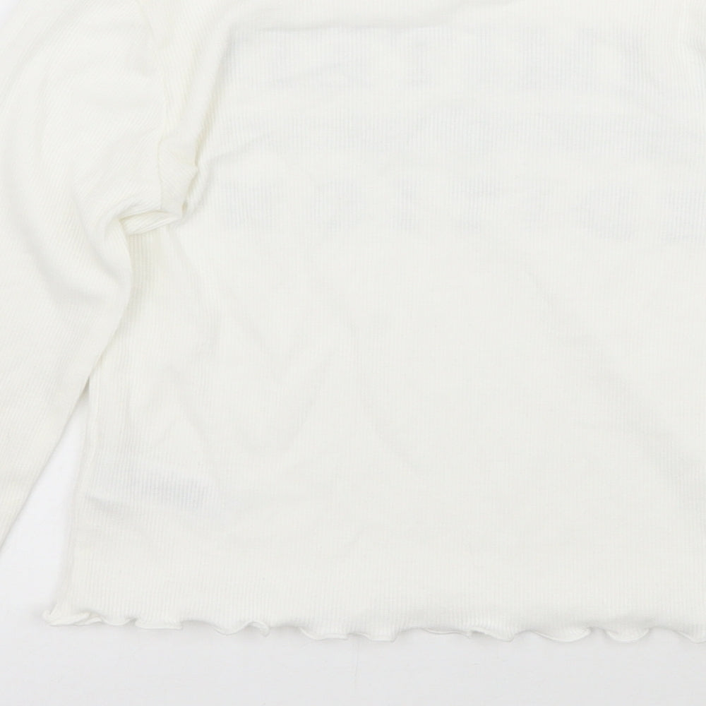 Primark Girls White   Basic T-Shirt Size 9-10 Years