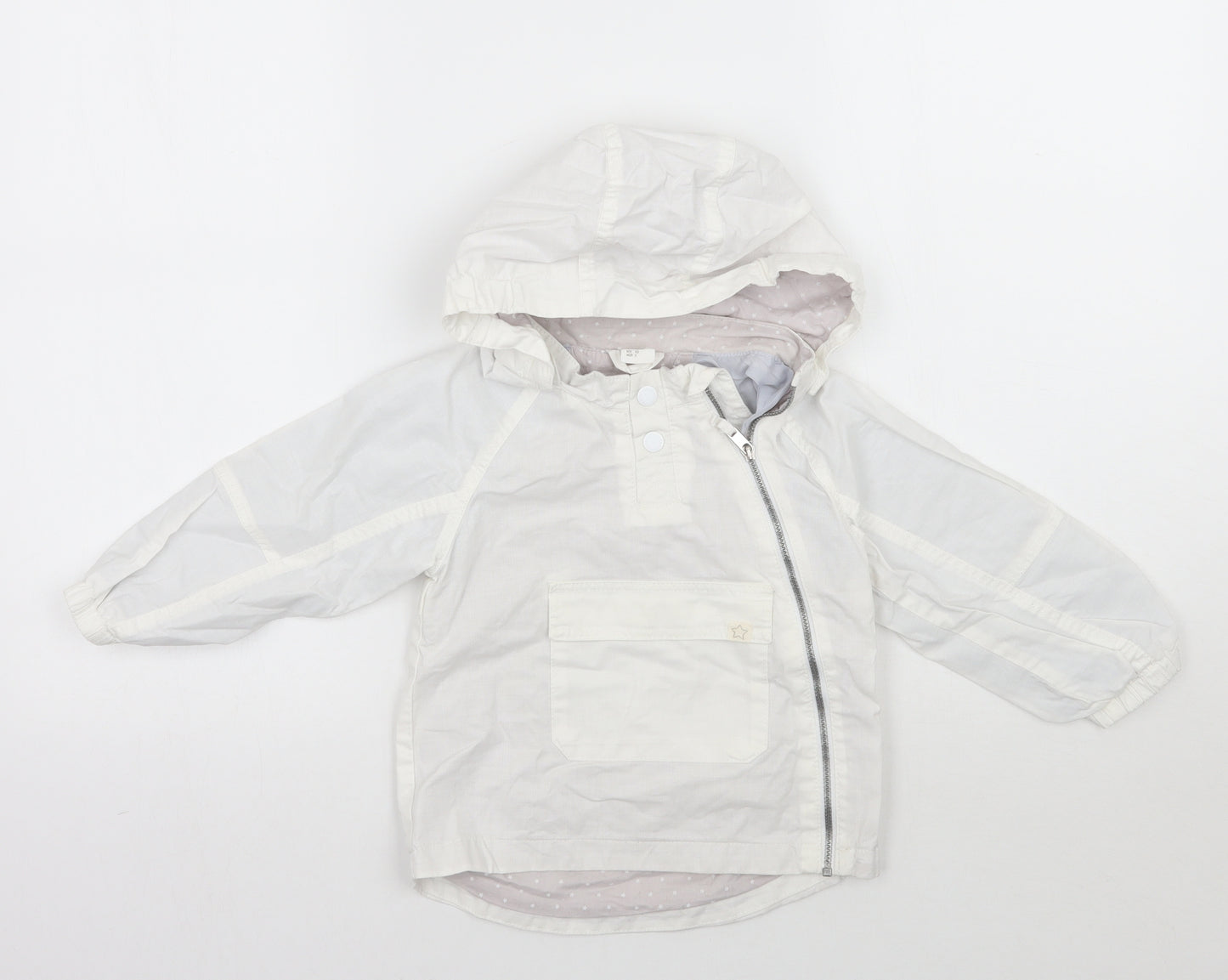 H&M Girls White   Jacket  Size 2 Years