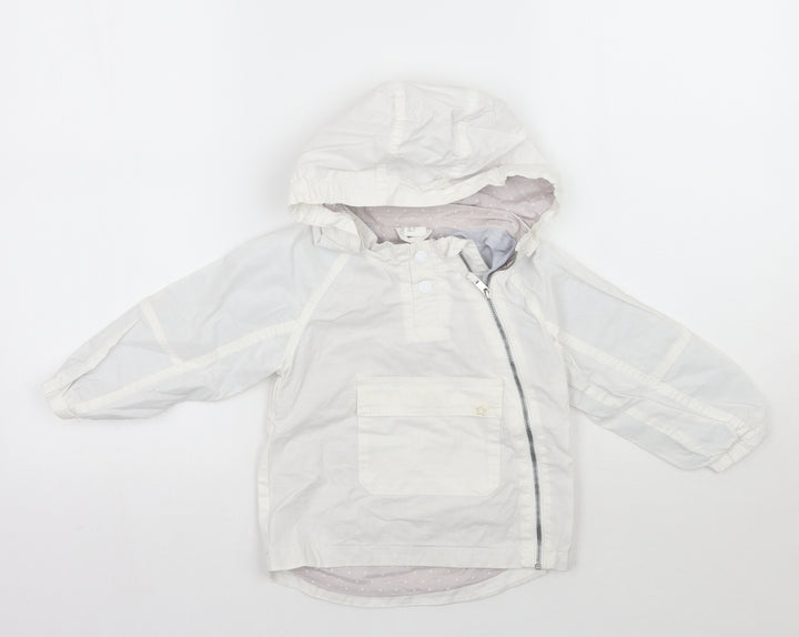 H&M Girls White   Jacket  Size 2 Years