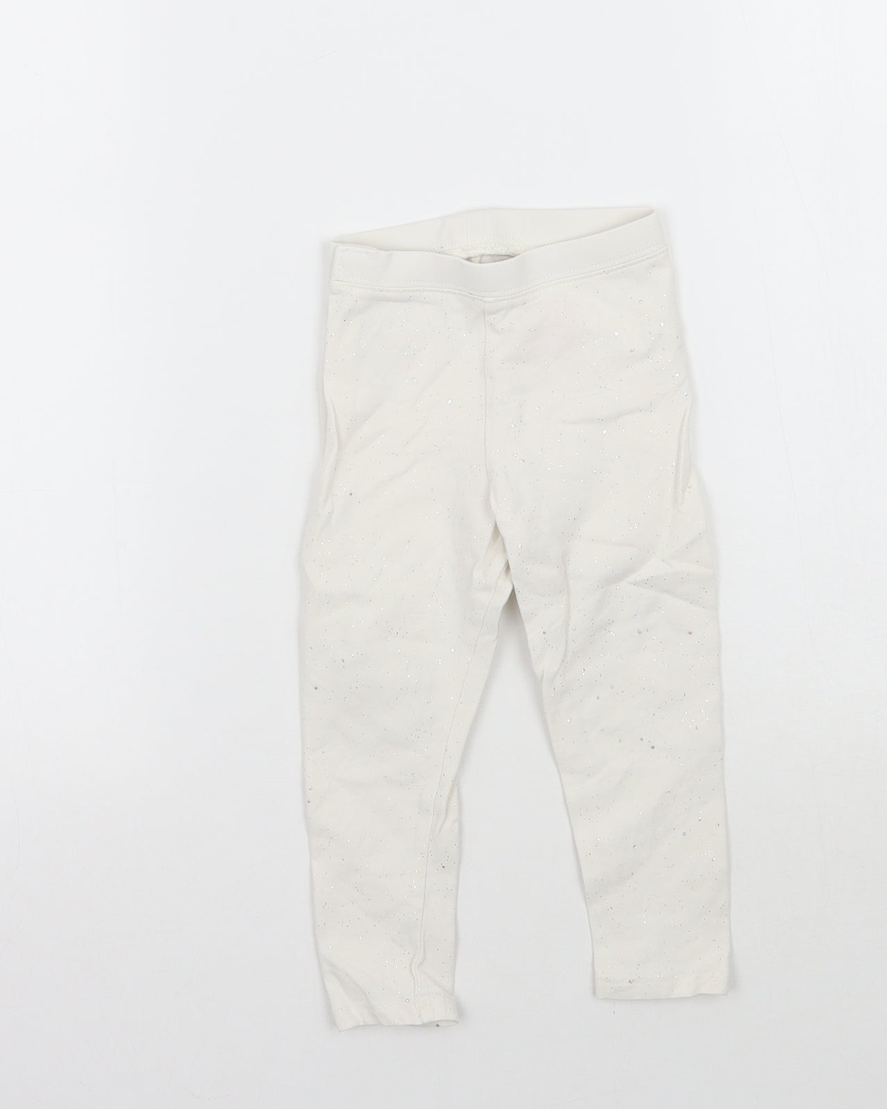 Cat & Jack Girls White   Jegging Trousers Size 2 Years