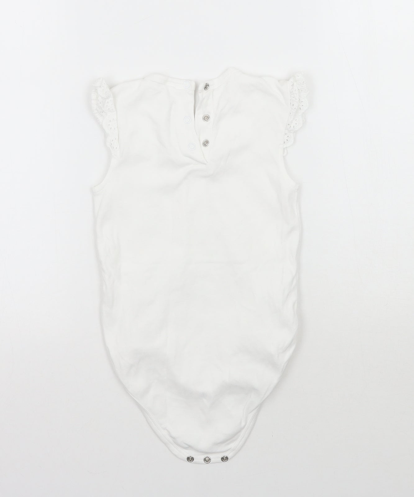 Topomini Baby White   Babygrow One-Piece Size 18 Months