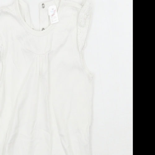 Topomini Baby White   Babygrow One-Piece Size 18 Months