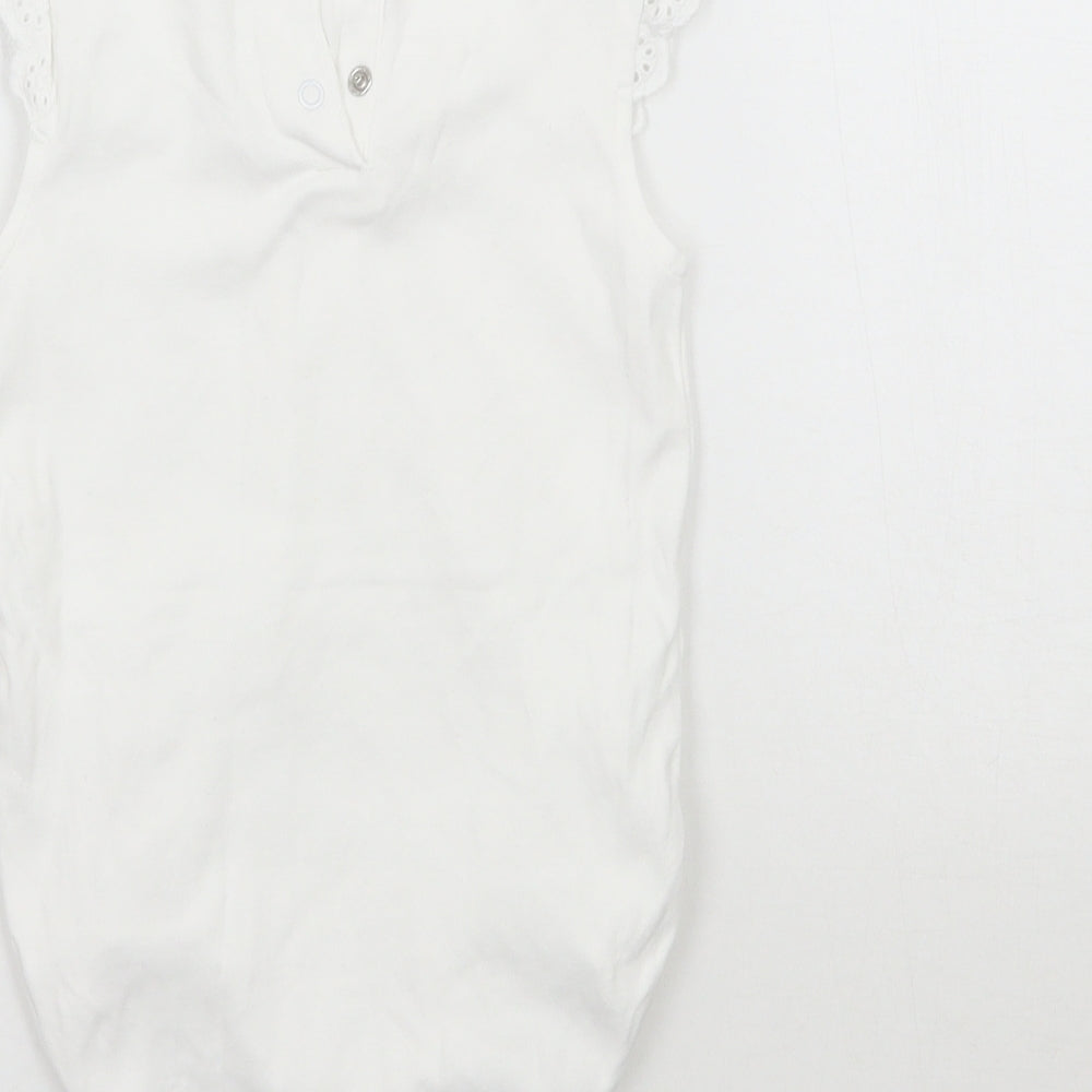 Topomini Baby White   Babygrow One-Piece Size 18 Months