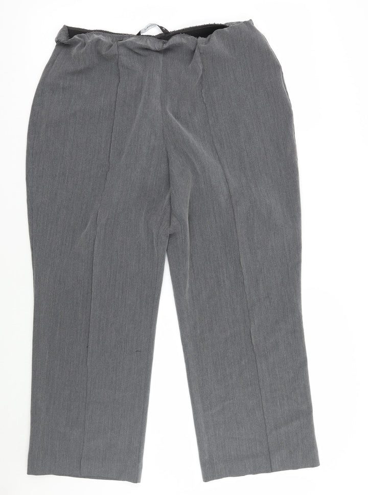 Bm  Womens Grey   Trousers  Size 14 L25 in