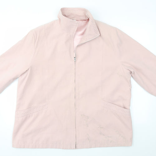 Preworn Womens Pink   Overcoat Coat Size 20