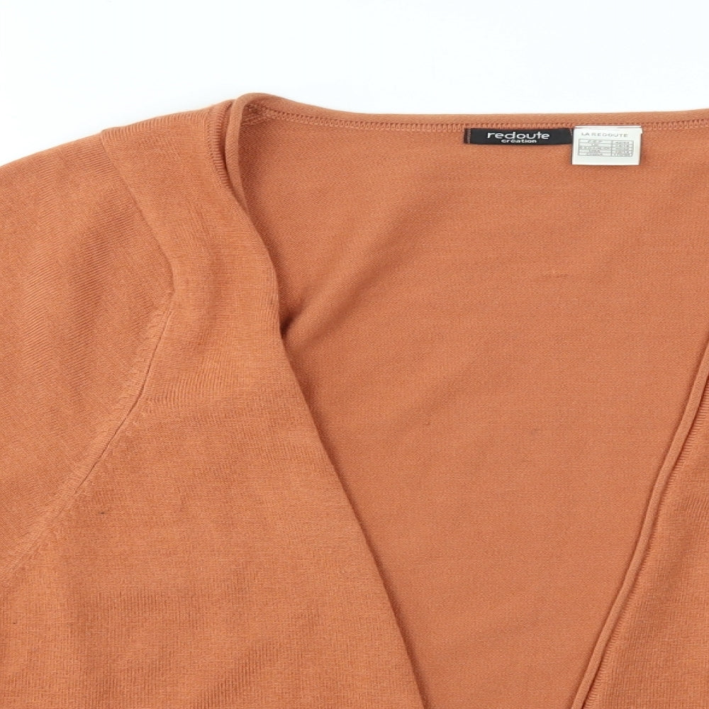 La Redoute Womens Orange   Cardigan Jumper Size 14