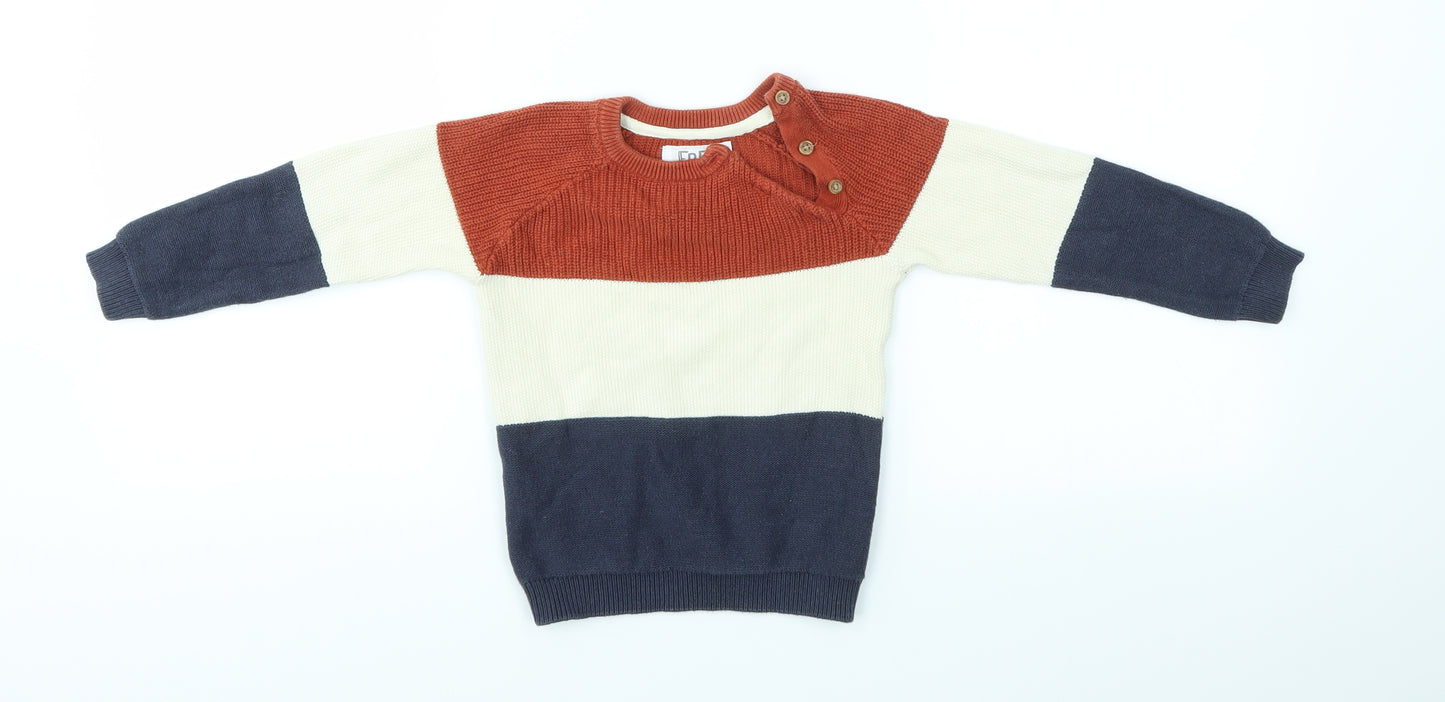 FRED & FLO Baby Multicoloured   Pullover Jumper Size 18-24 Months