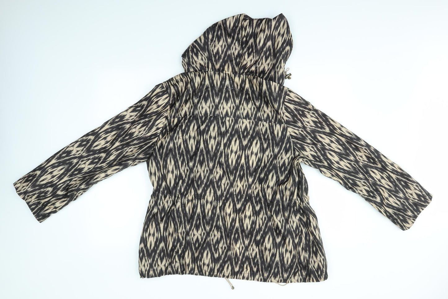 Peacocks Womens Multicoloured Animal Print  Rain Coat Coat Size 12