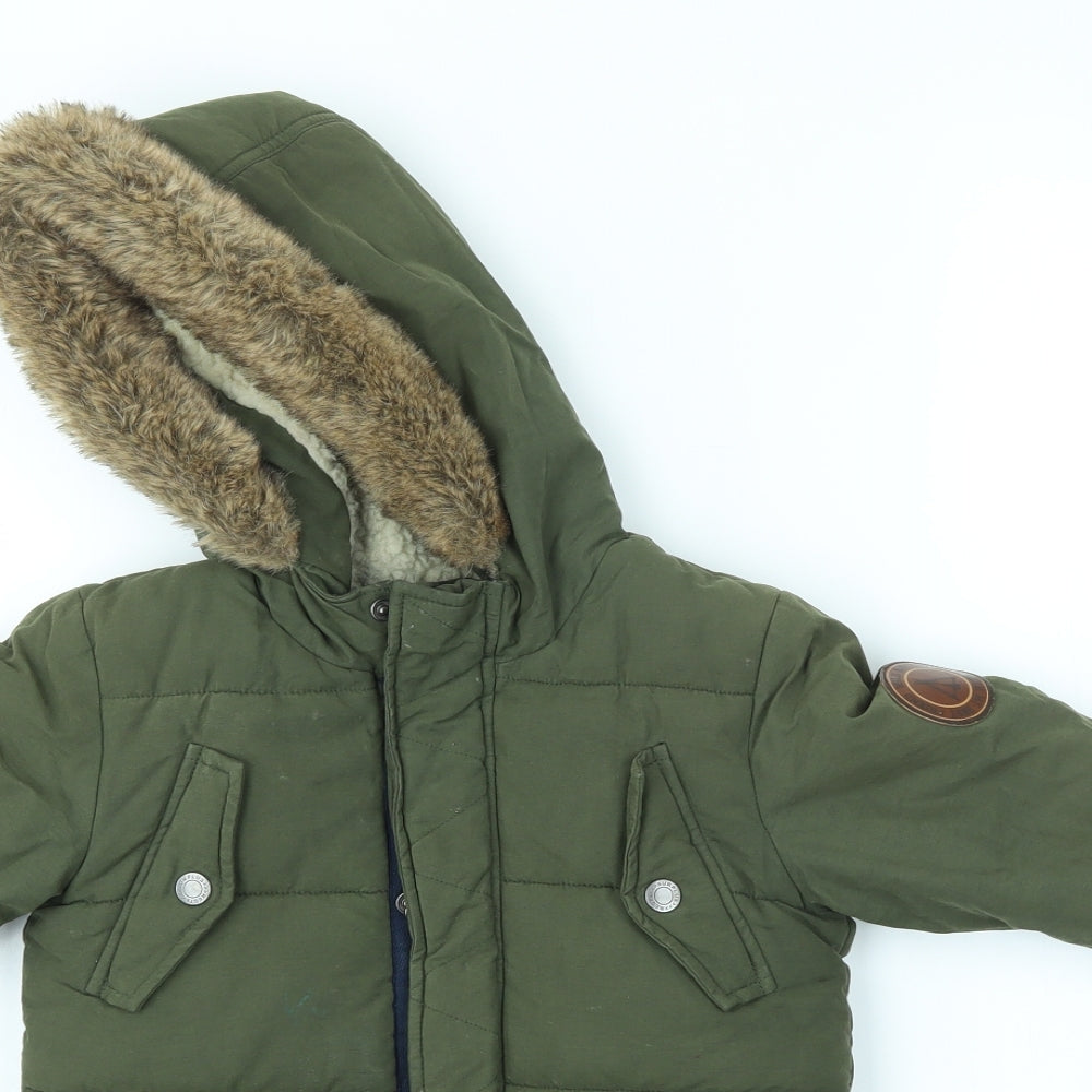George Baby Green   Overcoat Coat Size 18-24 Months