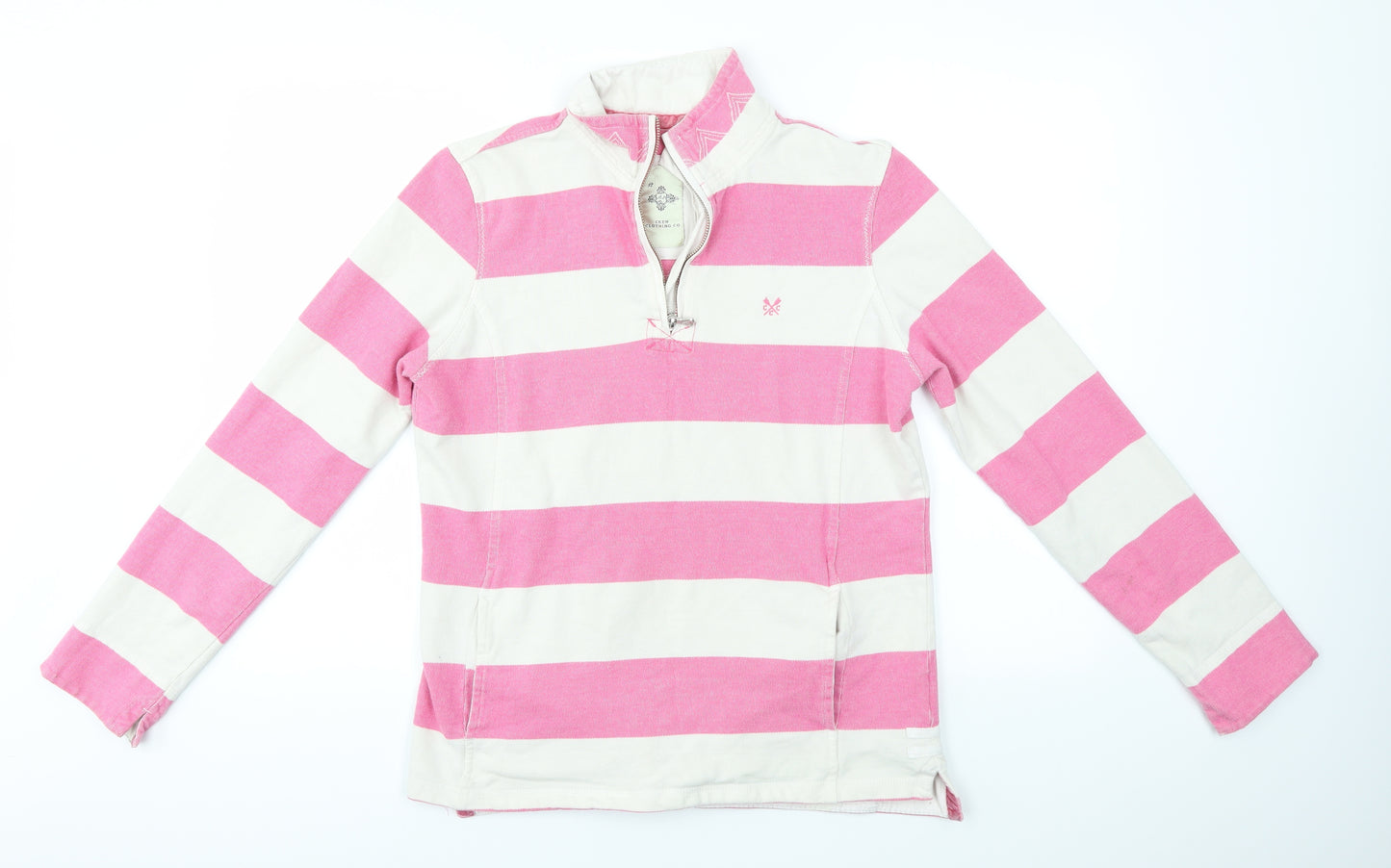 Crew Clothing Womens Multicoloured Striped  Pullover Jumper Size 12