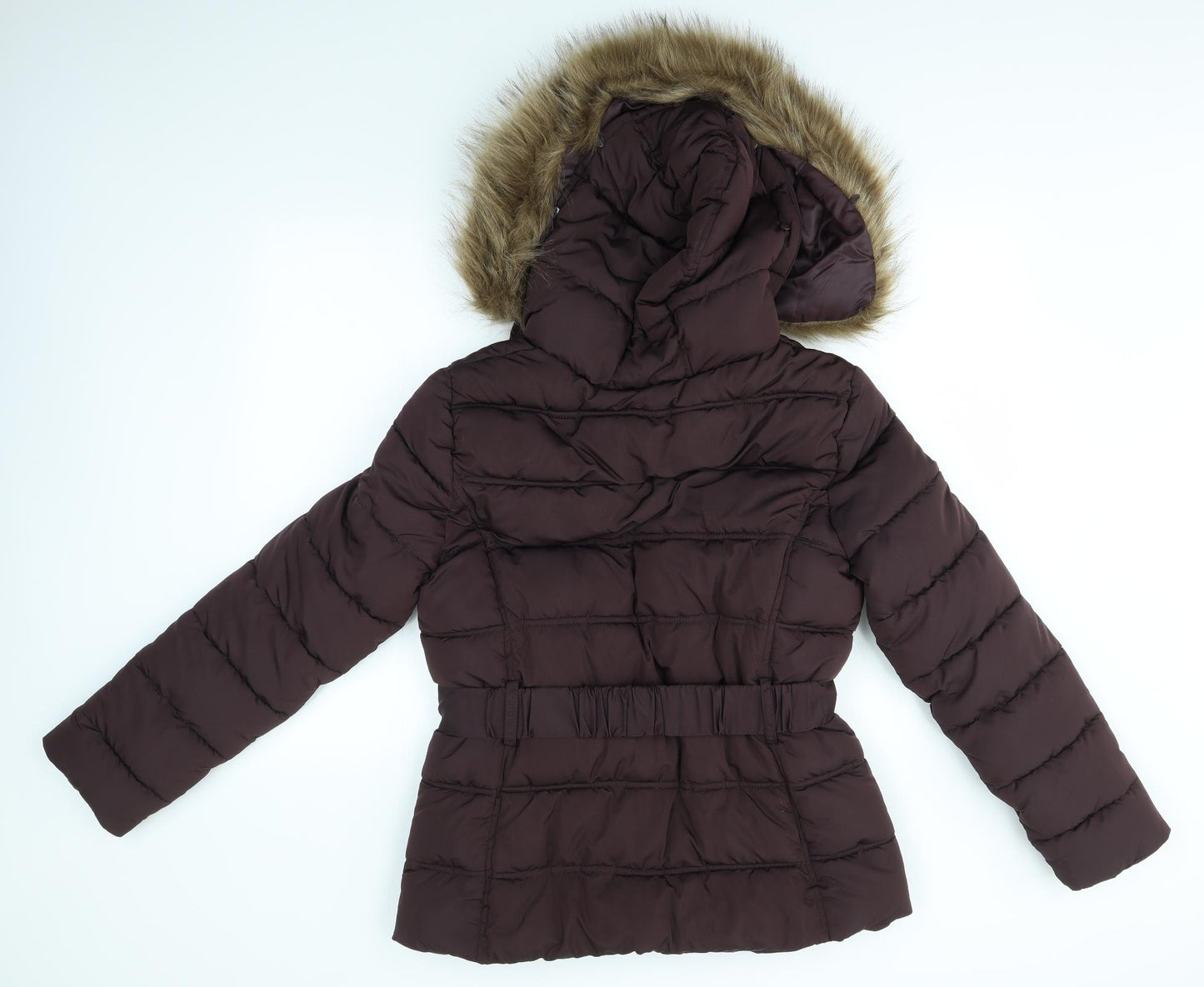 New Look Womens Purple   Overcoat Coat Size 16