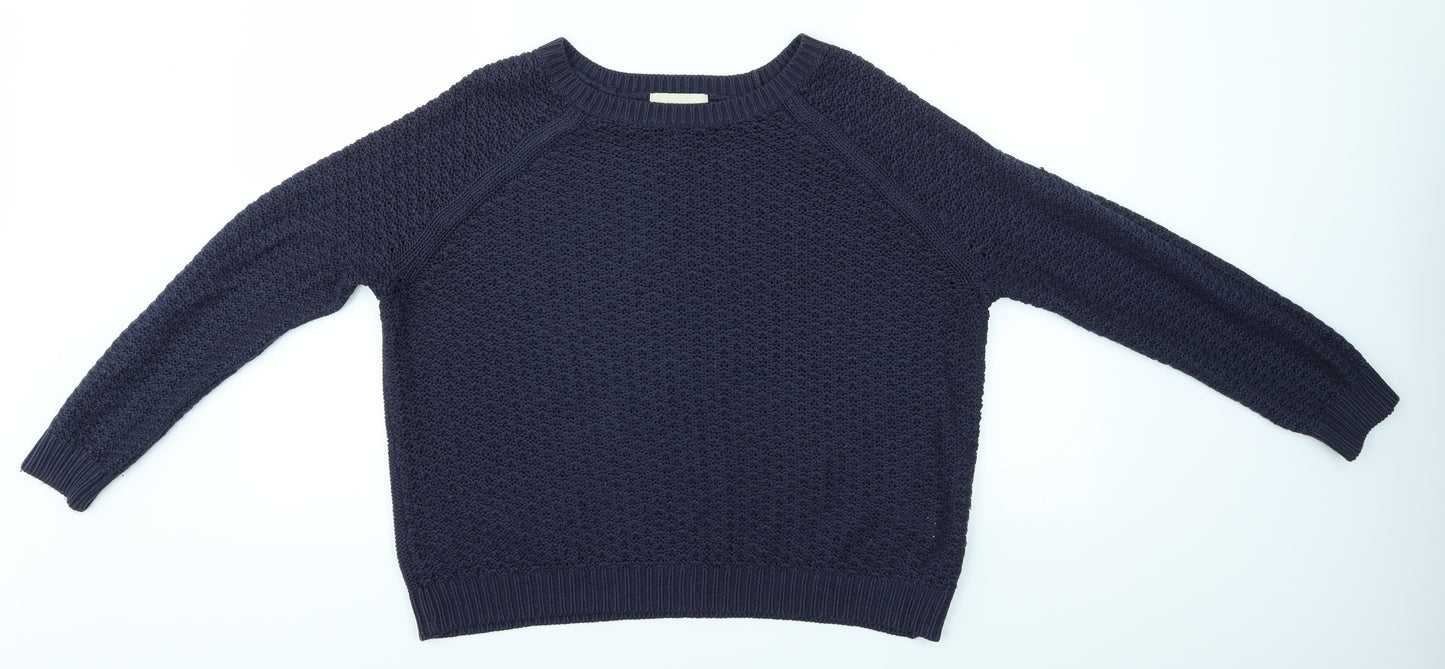 Matalan Womens Blue  Knit Pullover Jumper Size M