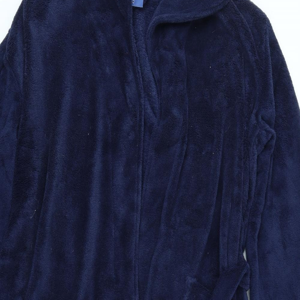 Miomare Mens Blue Solid   Robe Size L