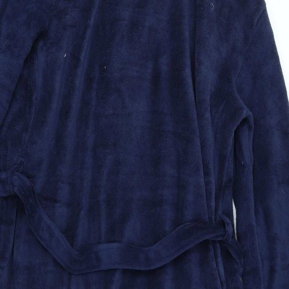 Miomare Mens Blue Solid   Robe Size L