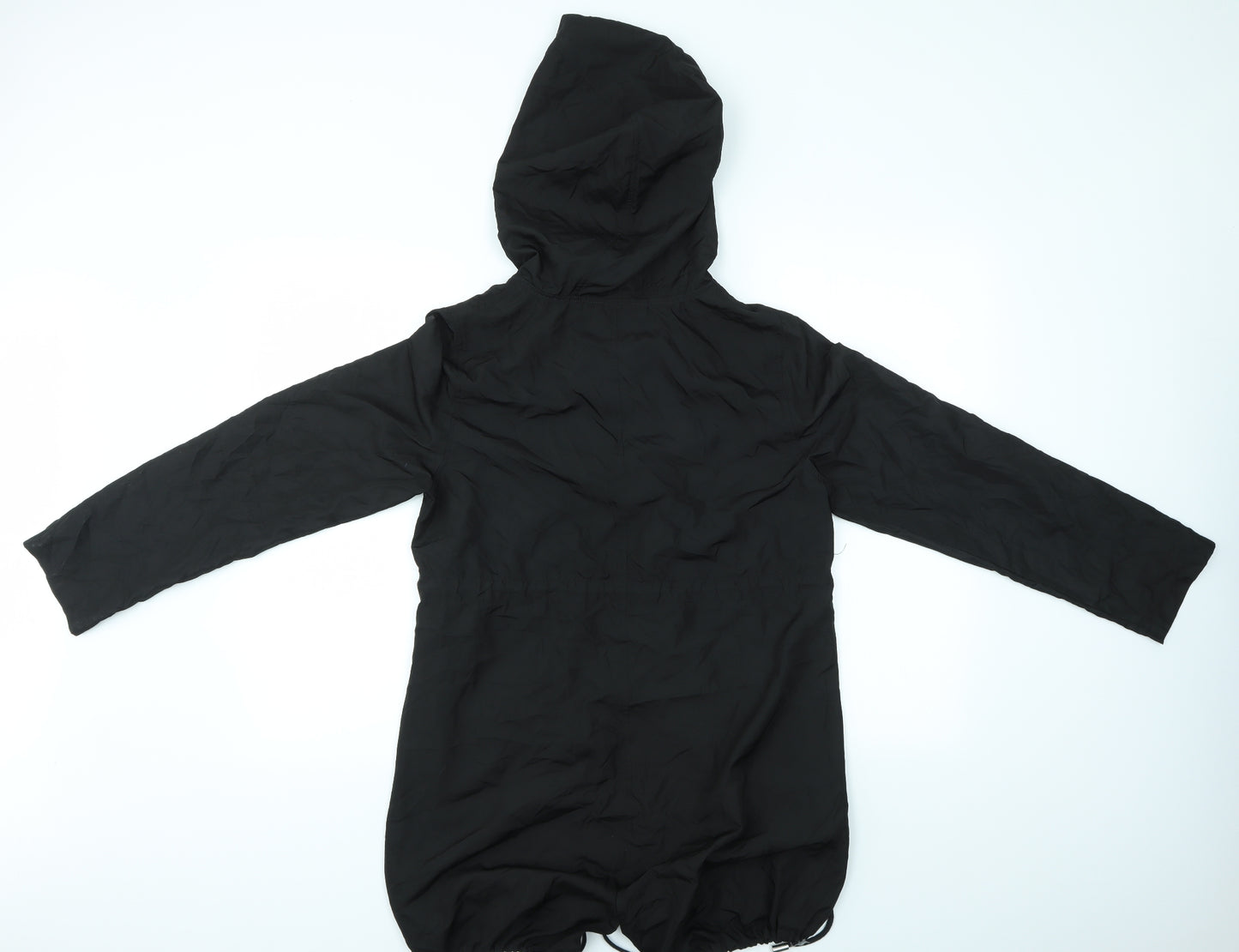 Primark Womens Black   Parka Coat Size S  - PARKA IN A POCKET