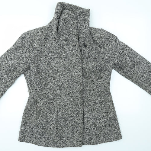 BHS Womens Grey   Overcoat Coat Size 14