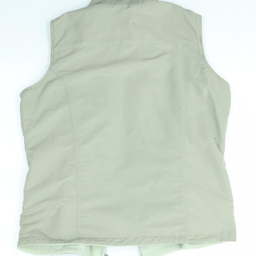 Bonmarché Womens Green   Gilet Coat Size S  - Reversible