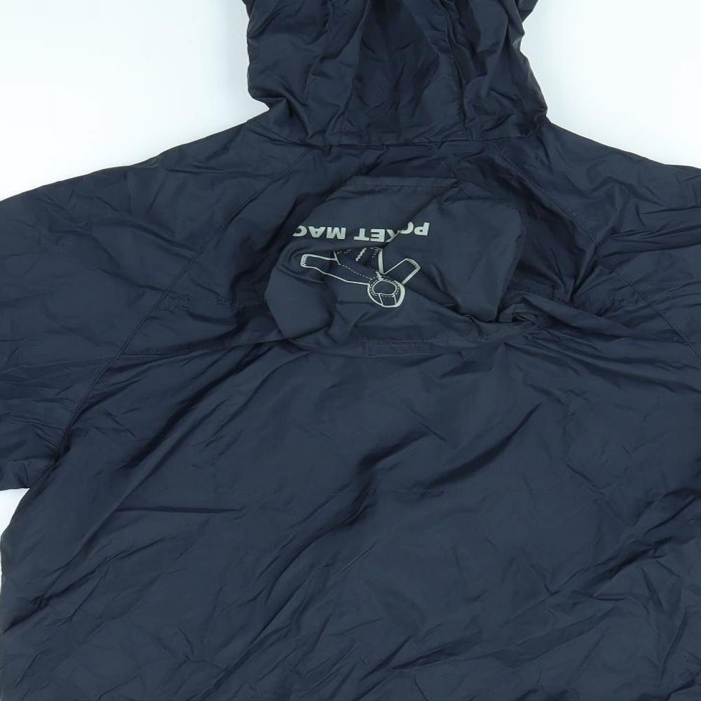 George Boys Blue   Rain Coat Coat Size 8-9 Years  - POCKET MAC