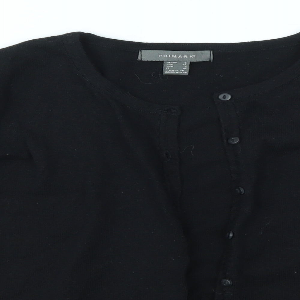 Primark Womens Black   Cardigan Jumper Size 6