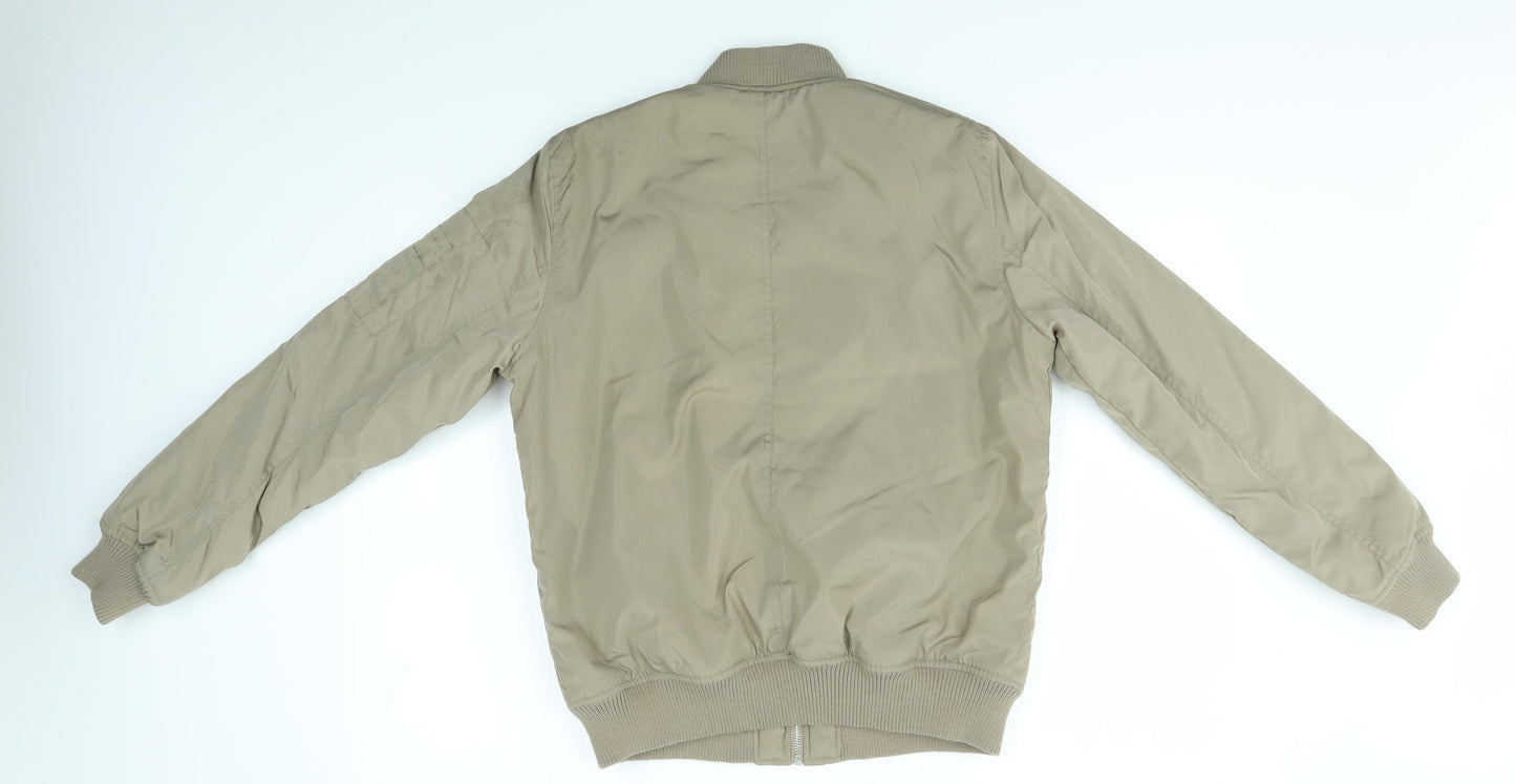 New Look Womens Brown   Bomber Jacket Coat Size 12