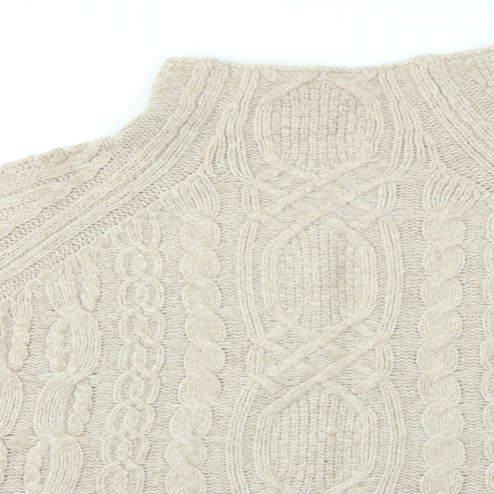 Zara Knit Womens Brown   Pullover Jumper Size L