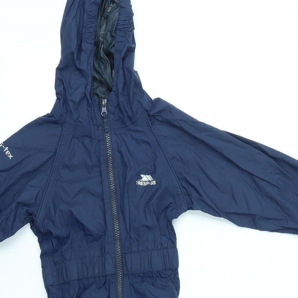 Trespass Boys Blue   Anorak Coat Size 2-3 Years