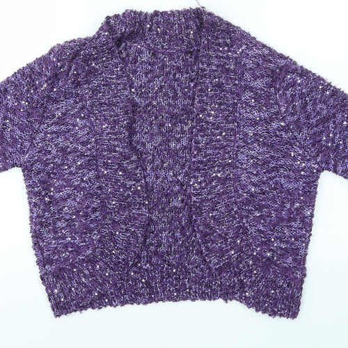 Preworn Womens Purple   Cardigan Jumper Size S