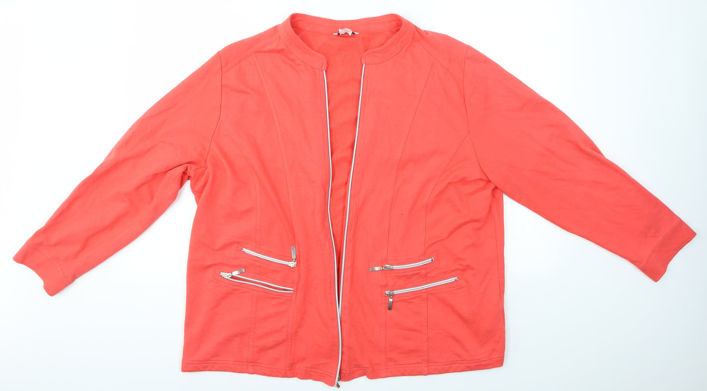 COLLECTION L Womens Orange   Jacket  Size 22