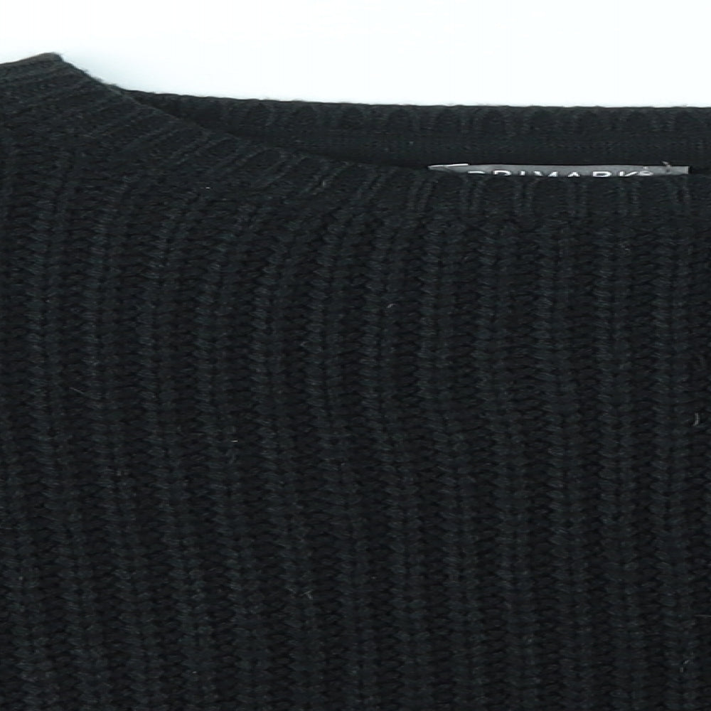 Primark Girls Black   Pullover Jumper Size 7-8 Years